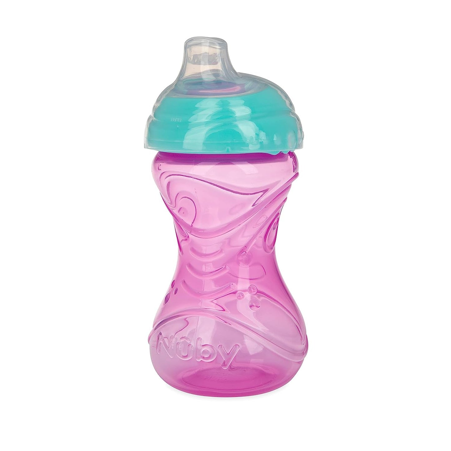 Nuby Clik-It Soft Spout No-Spill Easy Grip Sippy Cup - (3-Pack) 10 Oz - 6+ Months - Neutral
