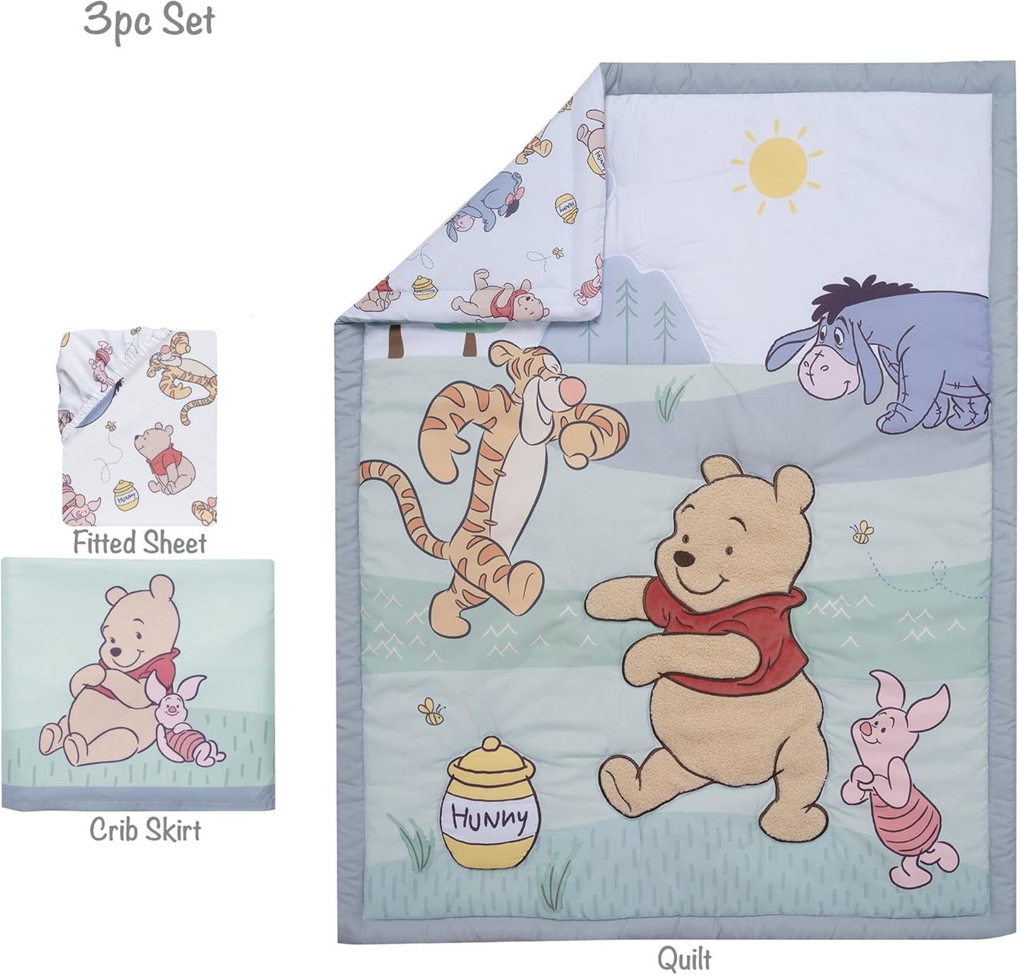 Bedtime Originals Disney Baby Winnie the Pooh & Friends 3-pc Crib Bedding Set