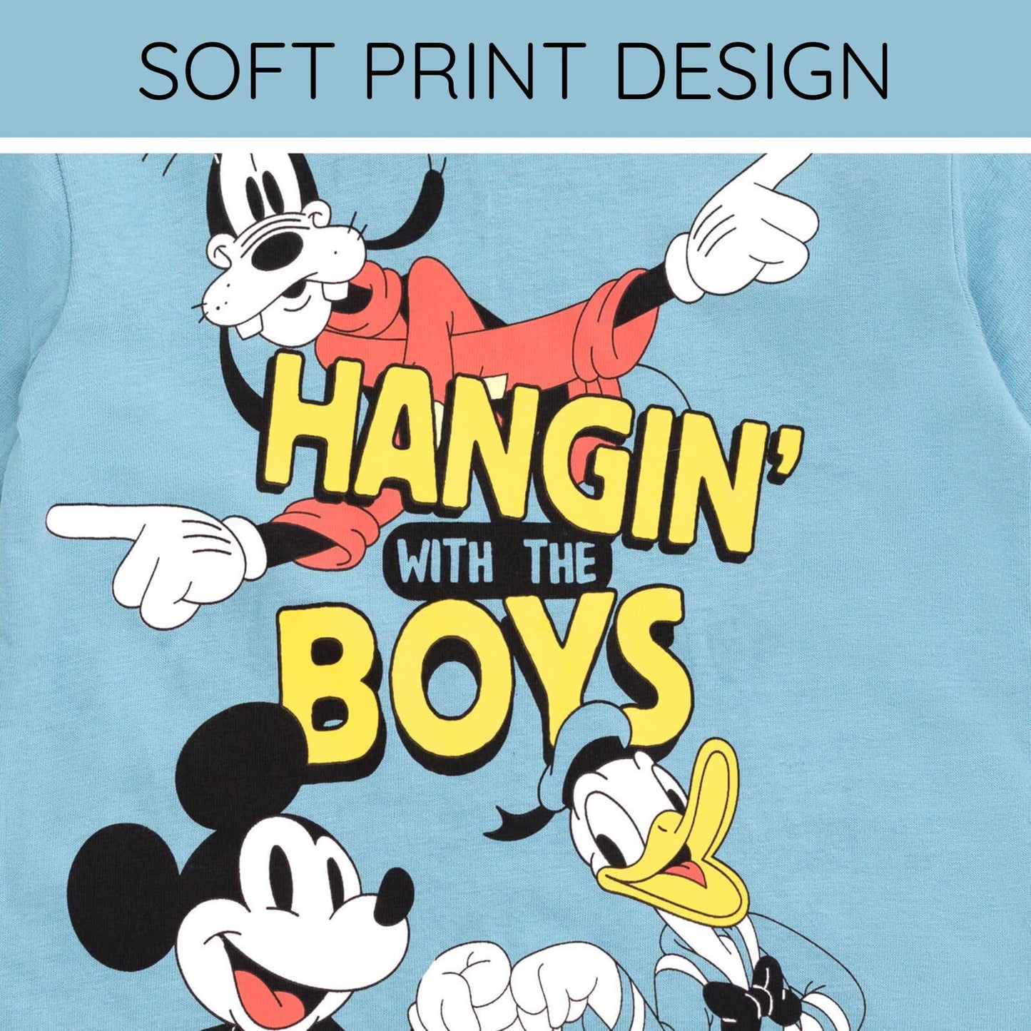 Disney Mickey Mouse T-Shirt and Shorts Outfit Set Infant to Big Kid Sizes (12 Months - 12)