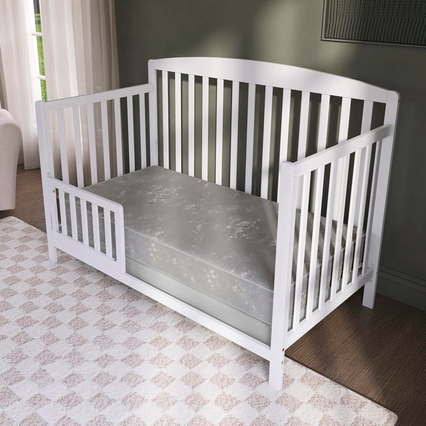 Dream On Me Twilight 5” 88 Coil Inner Spring Crib & Toddler Mattress – Brown Cloud, Greenguard Gold & BSA Certified, Waterproof & Stain-Resistant Cover, Fits Standard Full-Size Cribs & Toddler Beds