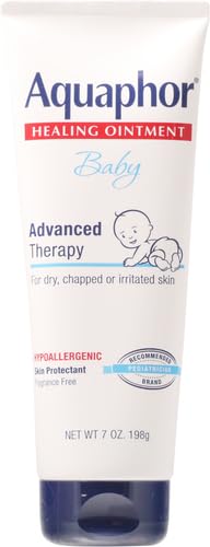 Aquaphor Baby Healing Ointment Advanced Therapy Skin Protectant for Chapped or Dry Skin, Drool Rash and Diaper Rash Ointment, 14 Oz Jar