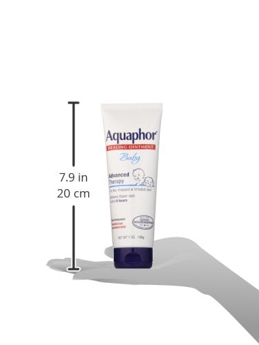 Aquaphor Baby Healing Ointment Advanced Therapy Skin Protectant for Chapped or Dry Skin, Drool Rash and Diaper Rash Ointment, 14 Oz Jar