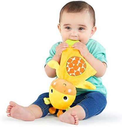 Bright Starts Snuggle & Teethe BPA-Free Crinkle Teething Plush Baby Toy - Giraffe