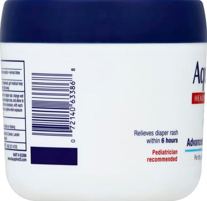 Aquaphor Baby Healing Ointment Advanced Therapy Skin Protectant for Chapped or Dry Skin, Drool Rash and Diaper Rash Ointment, 14 Oz Jar