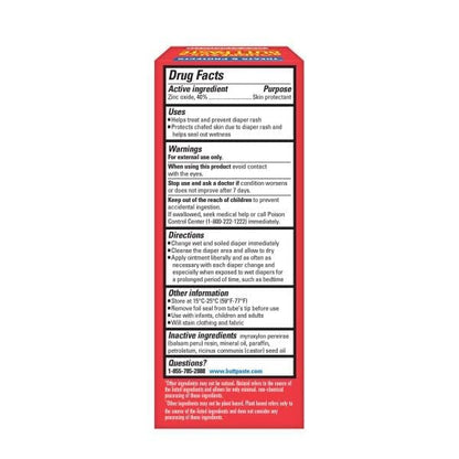 Boudreaux’s Butt Paste Max Strength Diaper Rash Cream for Baby, Ointment With Zinc Oxide, 2 oz Tube