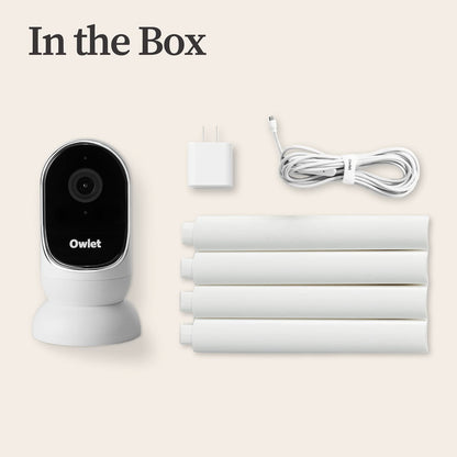 Owlet Dream Sight (Gen 3) Smart Video Baby Monitor | 2K HD Camera w/Night Vision | Detects Crying, Motion & Temperature | Customizable Alerts | Two-Way Talk | Secure Wi-fi