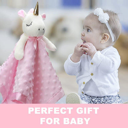 Pro Goleem Elephant Security Blanket, Soft Lovey Unisex Lovie Baby Gifts for Boys and Girls Snuggle Toy Stuffed Animal Newborn Essentials and Items Grey 16 Inch