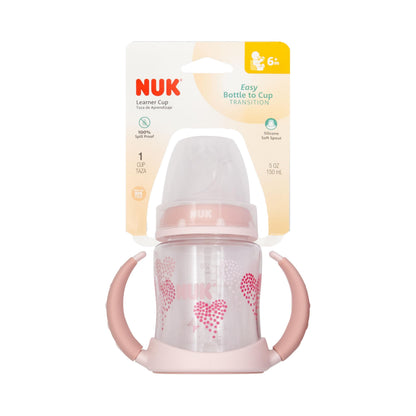 NUK Learner Cup, 6+ Months, Fun Fruits and Animals, Amazon Exclusive Collection, 5 Oz, Pack of 2 – BPA Free, Soft Spout, Spill Proof Sippy Cup