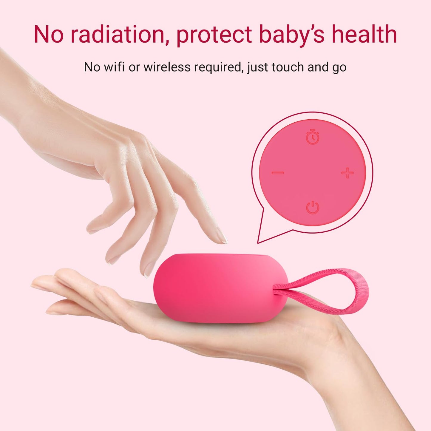 Portable Baby Sound Machine [White Noise for Babies Kids Adults][Timer Function][12 Soothing Sounds][Sleep Soother] 15 Hours Battery Life, Travel,Registry,Gifts,Shower,Clips on Baby Stroller