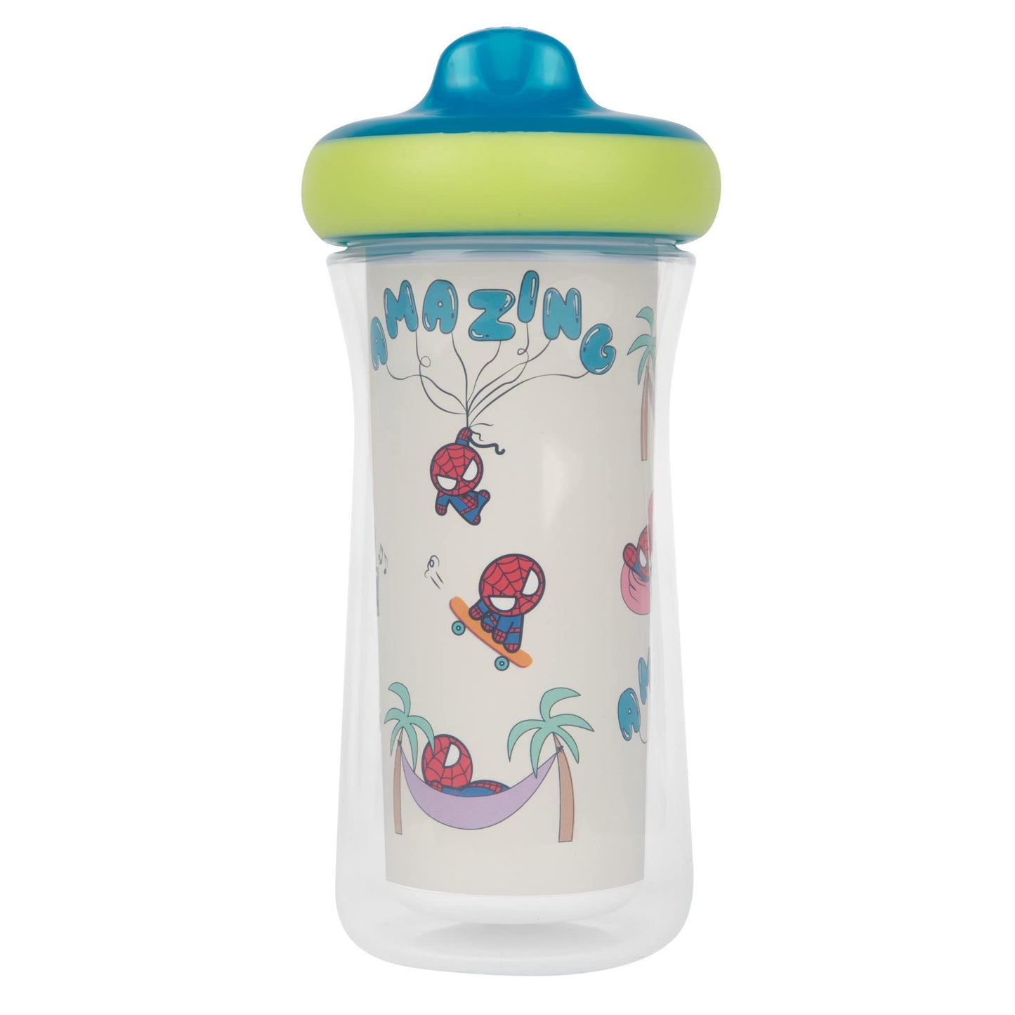 The First Years Disney Minnie Mouse Insulated Sippy Cups - Insulated Toddler Cups with Bite-Resistant Hard Spout - 9 Ounces - 2 Count