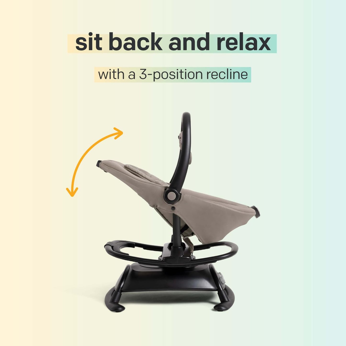 Joie Cinnamon 2-in-1 Glider and Rocker – Multi-Motion Baby Swing and Rocker Combo with Plush Fabrics, Compact Design, and Multiple Recline Positions – Soothing Sounds & Gentle Vibrations (Fern)