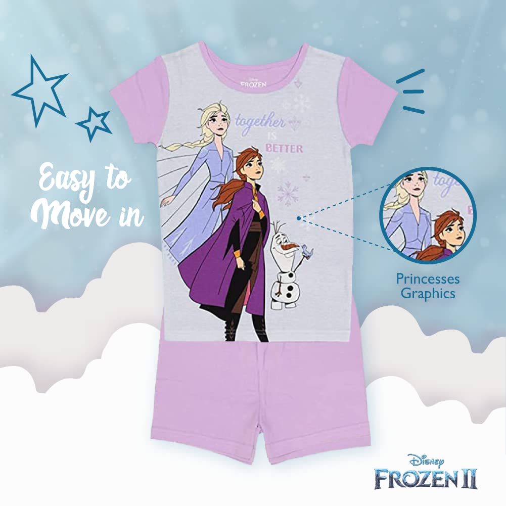 Disney Unisex Kids' 6-piece Snug-fit Cotton Matching Comfortable Pajama Set, Soft & Cute for Kids