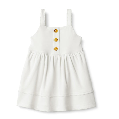 Amazon Essentials x Sofia Grainge Toddlers and Baby Girls' Cotton Casual Fit and Flare Dress