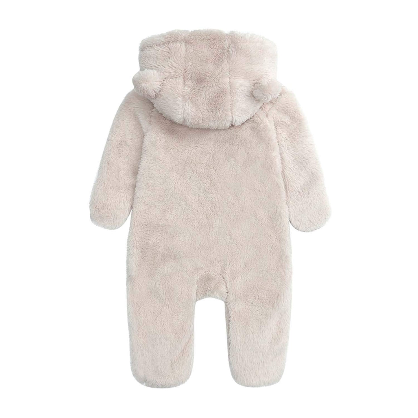 Babymine Newborn Baby Jumpsuit Hooded Fleece Rompers Long Sleeve Onesie Outwear Outfits