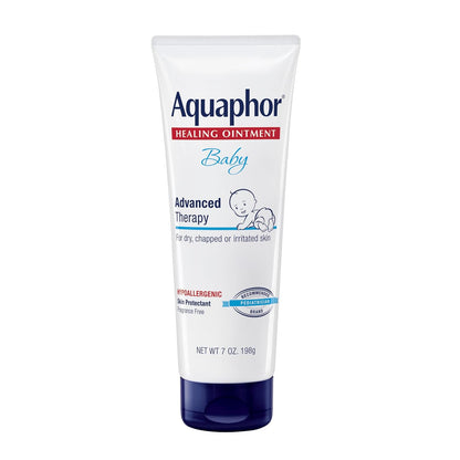 Aquaphor Baby Healing Ointment Advanced Therapy Skin Protectant for Chapped or Dry Skin, Drool Rash and Diaper Rash Ointment, 14 Oz Jar