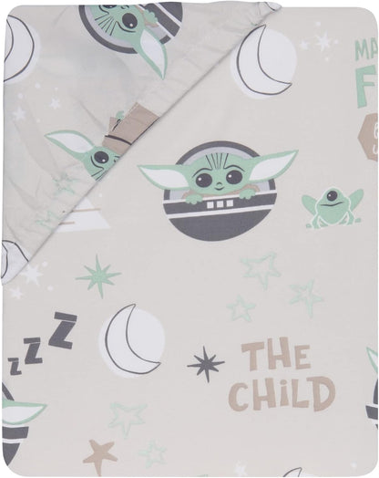 Lambs & Ivy Disney Baby Forever Mickey Mouse White Fitted Crib Sheet