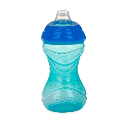 Nuby Clik-It Soft Spout No-Spill Easy Grip Sippy Cup - (3-Pack) 10 Oz - 6+ Months - Neutral