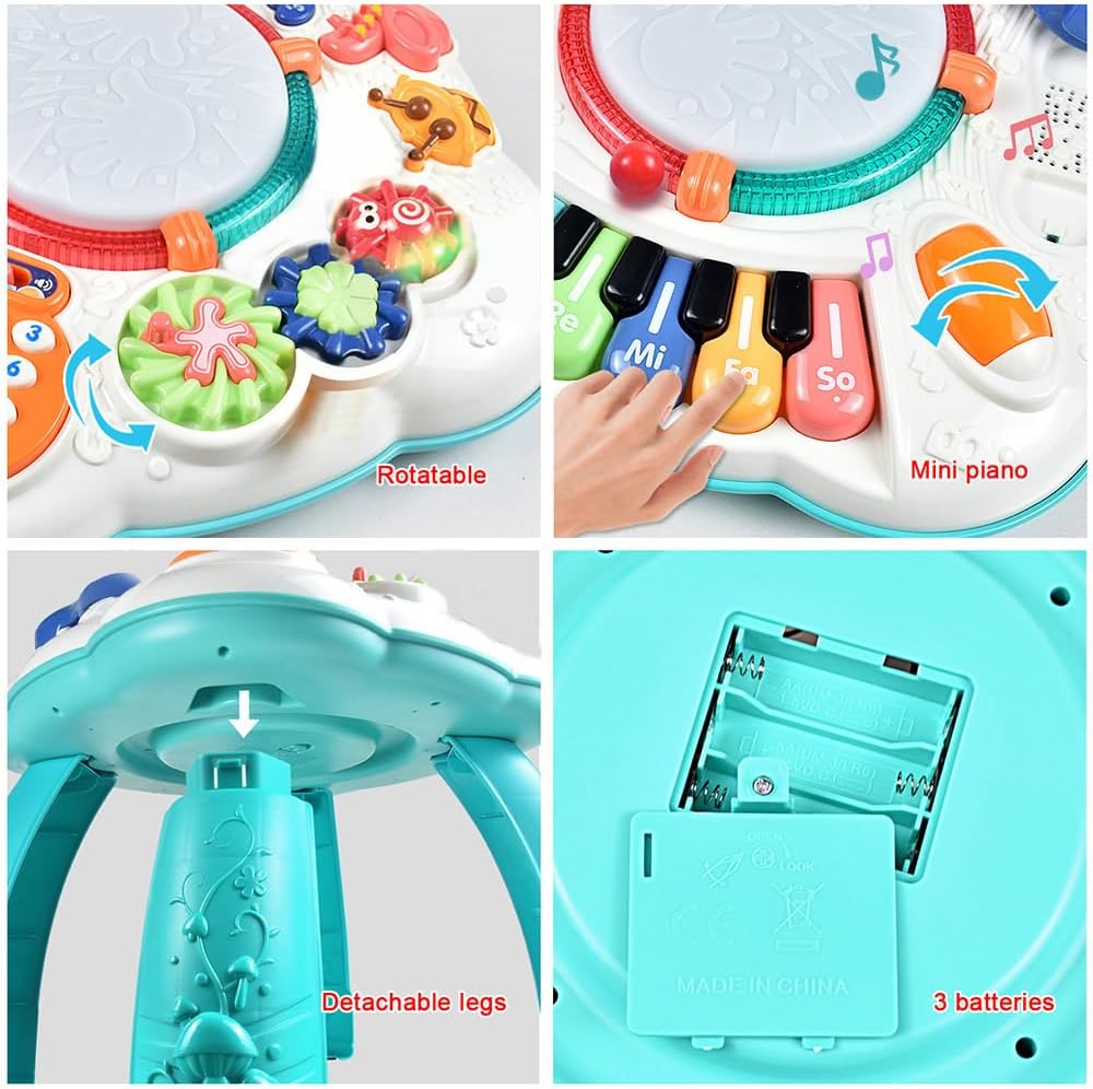 Baby Toy- Engaging Baby Musical Toys for 6 12 18 Months Old- Safe, Sturdy, and Fun (11.8 x 11.8 x 12.2 inches)
