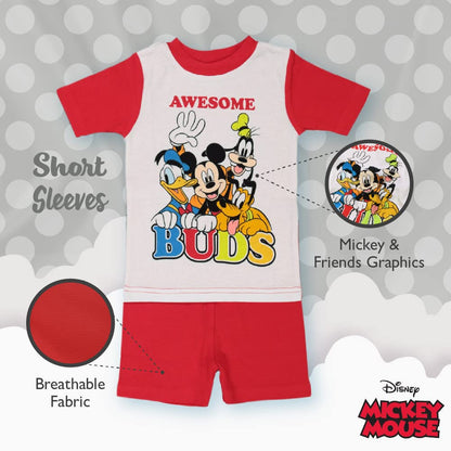 Disney Unisex Kids' 6-piece Snug-fit Cotton Matching Comfortable Pajama Set, Soft & Cute for Kids