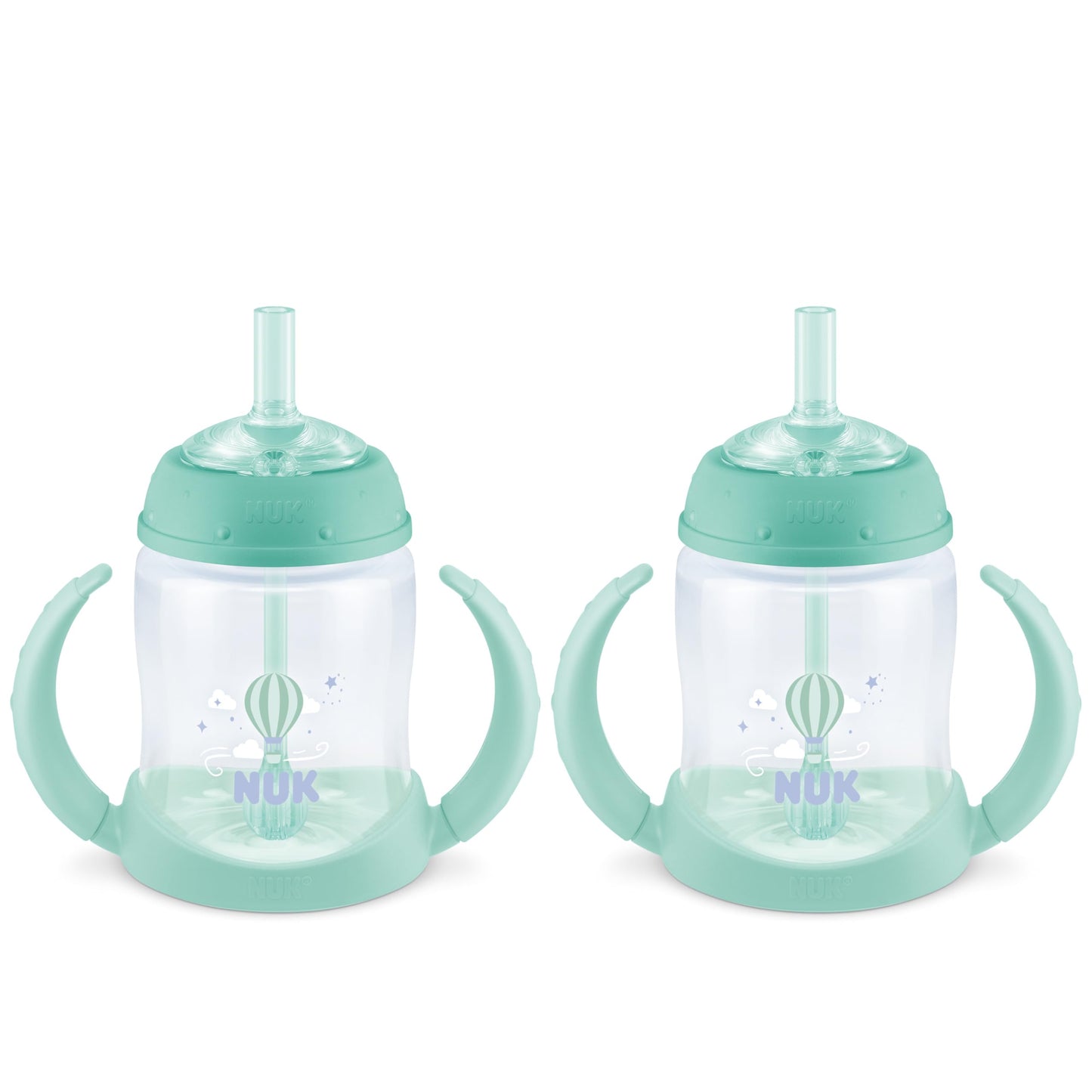 NUK Learner Straw Cup 10oz - Toddler Cup with Soft Straw for Easy Drinking Suitable for Ages 8 Months and Up