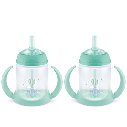 NUK Learner Straw Cup 10oz - Toddler Cup with Soft Straw for Easy Drinking Suitable for Ages 8 Months and Up