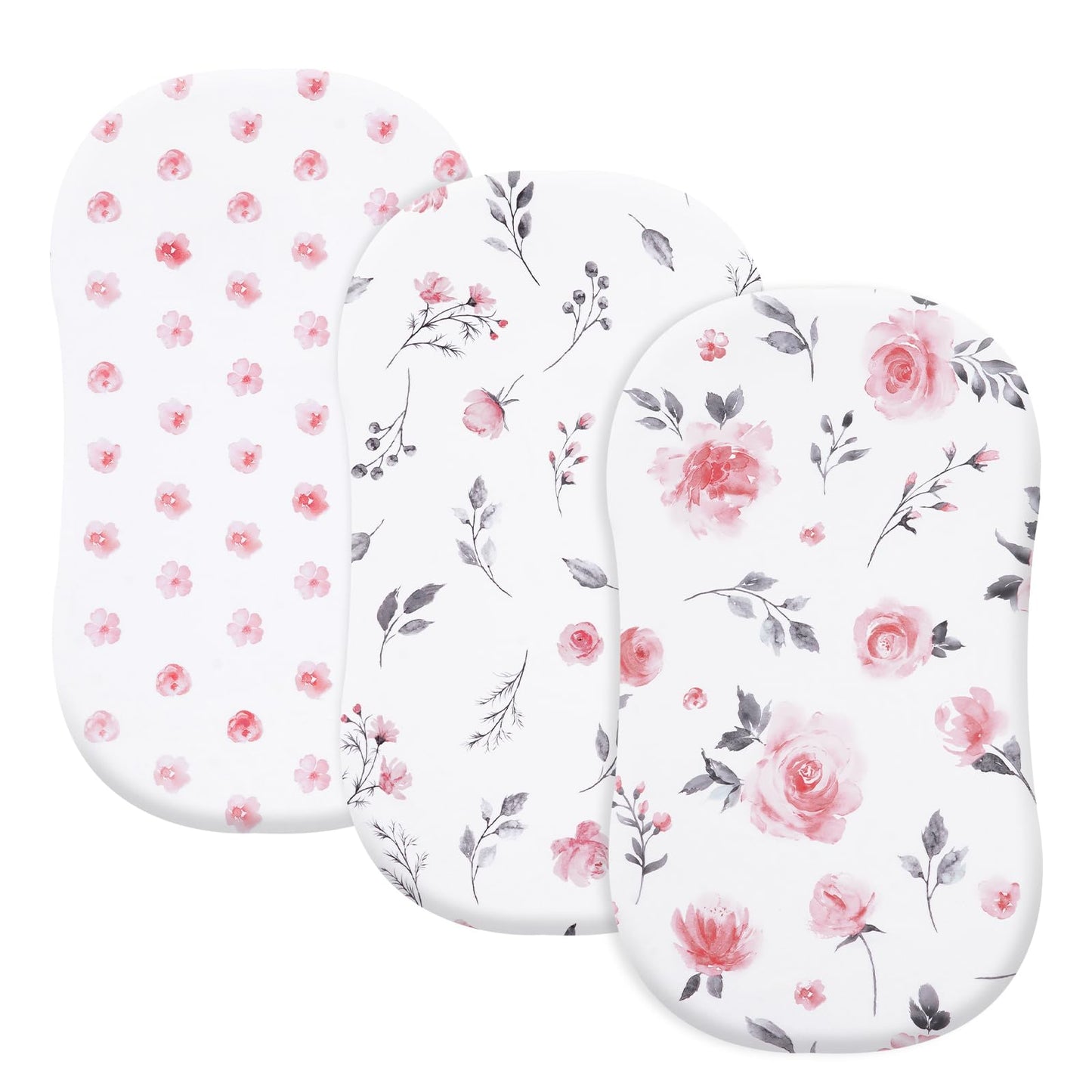 david's kids 3 Pack Fitted Crib Sheets, Ultra Soft Breathable Comfortable Baby Sheet Set for Boys Girls Neutral, 28x52 Inch Fits Standard Crib and Toddler Mattresses, Dinosaur