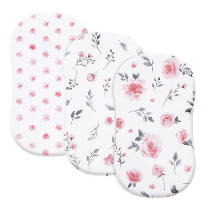 david's kids 3 Pack Fitted Crib Sheets, Ultra Soft Breathable Comfortable Baby Sheet Set for Boys Girls Neutral, 28x52 Inch Fits Standard Crib and Toddler Mattresses, Dinosaur