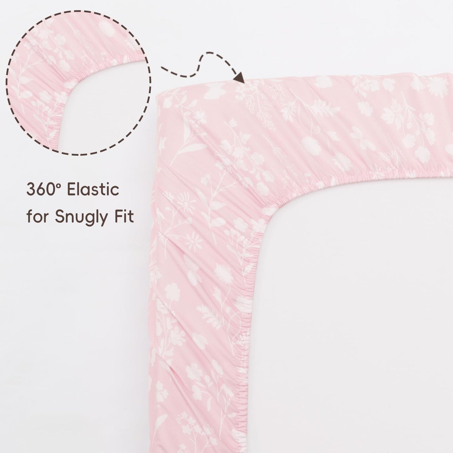 david's kids 3 Pack Fitted Crib Sheets, Ultra Soft Breathable Comfortable Baby Sheet Set for Boys Girls Neutral, 28x52 Inch Fits Standard Crib and Toddler Mattresses, Dinosaur