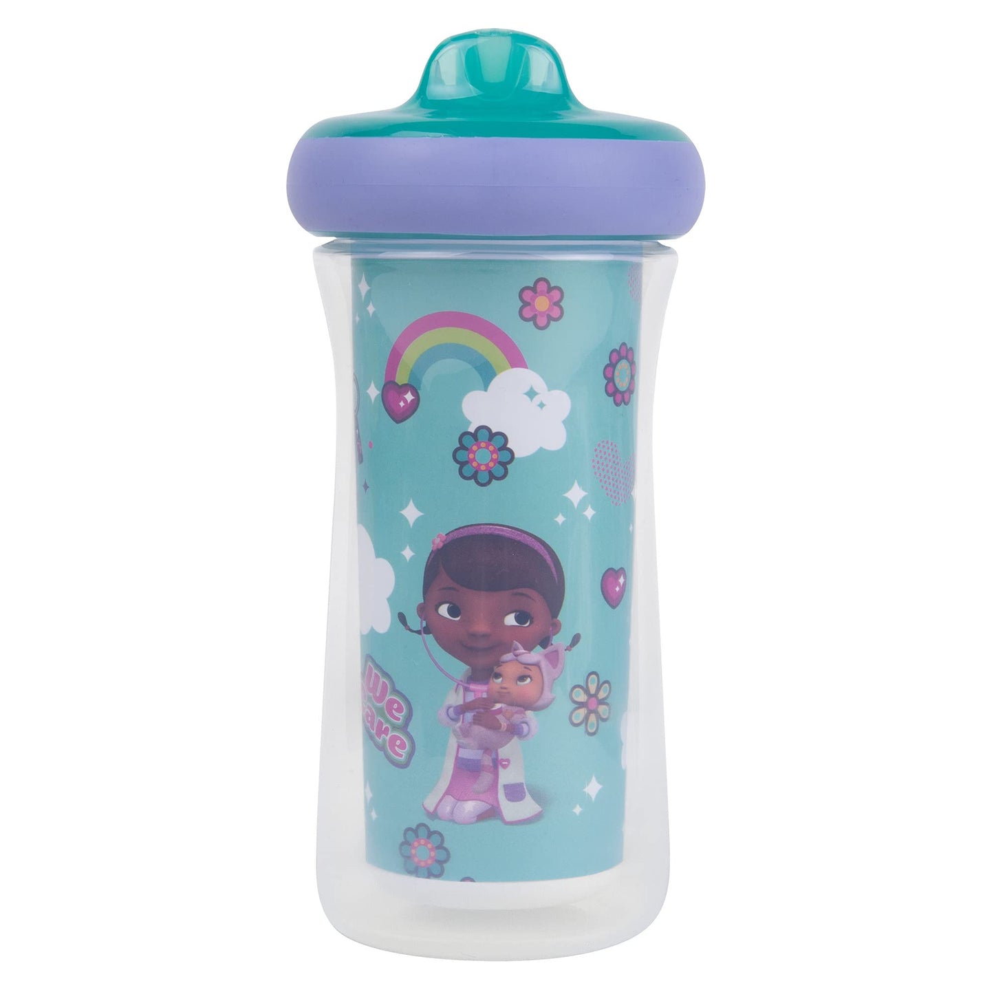 The First Years Disney Minnie Mouse Insulated Sippy Cups - Insulated Toddler Cups with Bite-Resistant Hard Spout - 9 Ounces - 2 Count