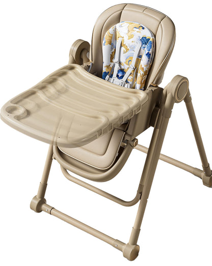 5 in 1 Convertible Baby High Chair Foldable, Baby Swing for Infants to Toddler,Portable Baby Feeding Chair, High Chairs for Babies and Toddlers, Silla de Comer para Bebe(White)
