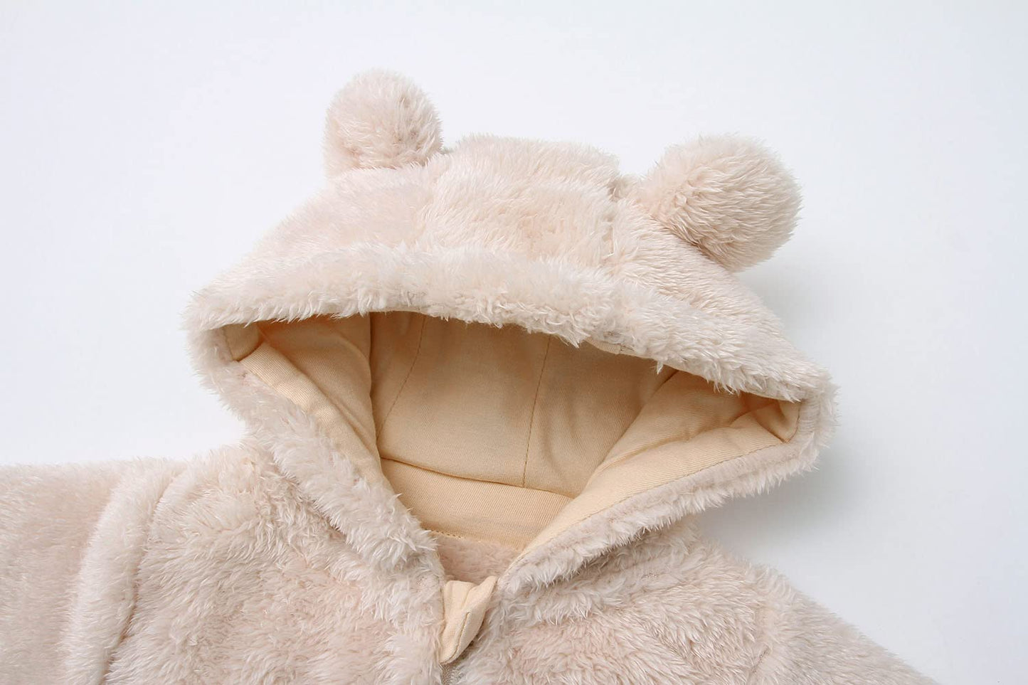 Babymine Newborn Baby Jumpsuit Hooded Fleece Rompers Long Sleeve Onesie Outwear Outfits