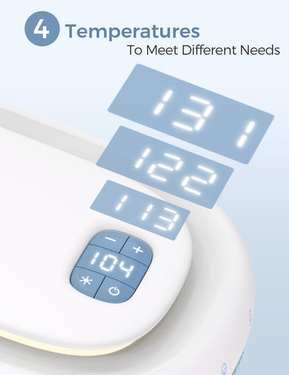 Momcozy Baby Wipe Warmer, Innovative Spring Design, Large Capacity Wipes Dispenser, Fast and Even Heating, 4 Modes of Temperature Heating Control, Diaper Wipe Warmer with Night Light