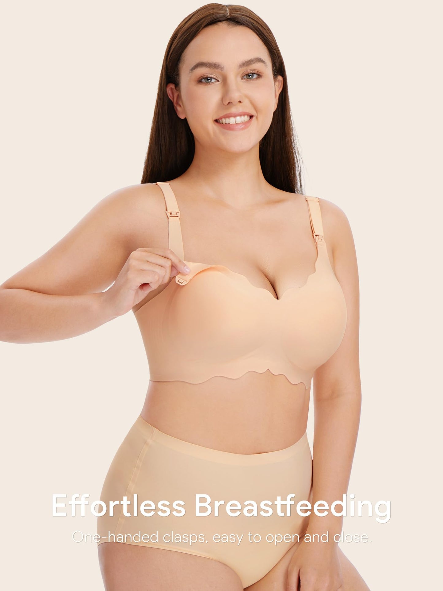 Angelhood Nursing Bras for Breastfeeding Ultra Comfort Seamless Maternity Bra Pack Wireless Pregnancy Bralette Bra Extender