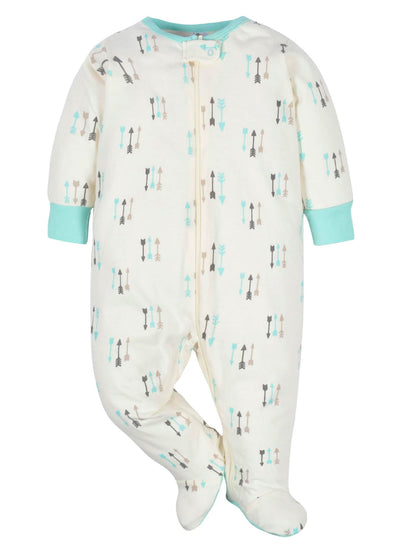 Gerber Baby-Girls 4 Pack Sleep 'N Play Footie