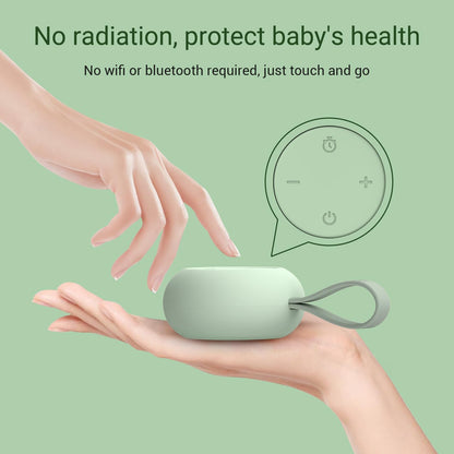 Portable Baby Sound Machine [White Noise for Babies Kids Adults][Timer Function][12 Soothing Sounds][Sleep Soother] 15 Hours Battery Life, Travel,Registry,Gifts,Shower,Clips on Baby Stroller