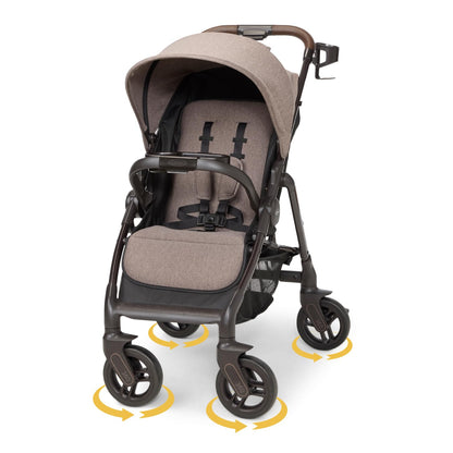 Graco Merge Travel System - Swivel Wheel Baby Stroller Car Seat Combo, Travel System Stroller with 360-Degree Rotating Wheels