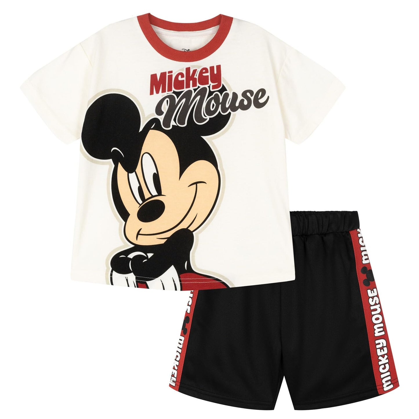 Disney Mickey Mouse T-Shirt and Shorts Outfit Set Infant to Big Kid Sizes (12 Months - 12)