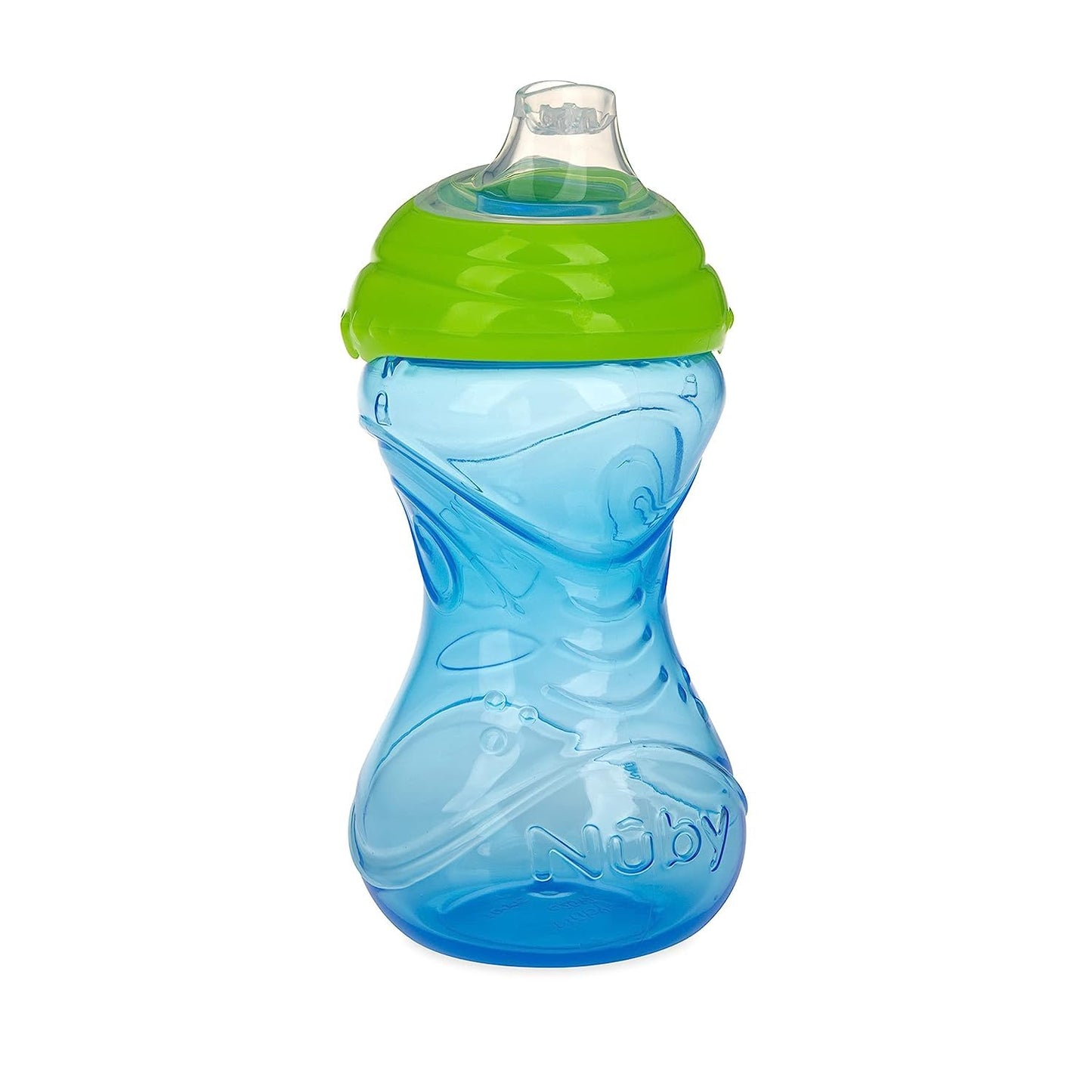 Nuby Clik-It Soft Spout No-Spill Easy Grip Sippy Cup - (3-Pack) 10 Oz - 6+ Months - Neutral