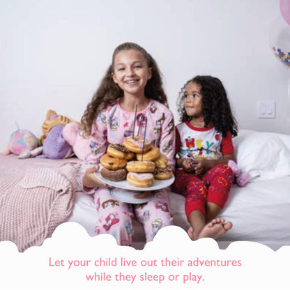 Disney Unisex Kids' 6-piece Snug-fit Cotton Matching Comfortable Pajama Set, Soft & Cute for Kids