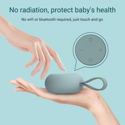 Portable Baby Sound Machine [White Noise for Babies Kids Adults][Timer Function][12 Soothing Sounds][Sleep Soother] 15 Hours Battery Life, Travel,Registry,Gifts,Shower,Clips on Baby Stroller