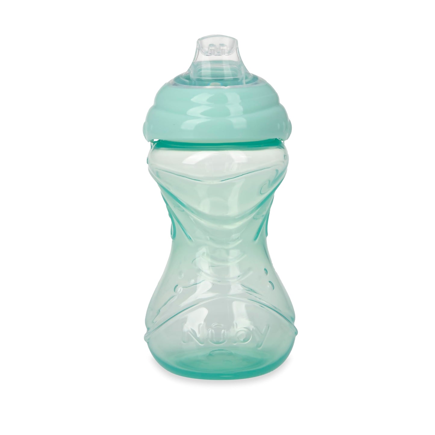 Nuby Clik-It Soft Spout No-Spill Easy Grip Sippy Cup - (3-Pack) 10 Oz - 6+ Months - Neutral
