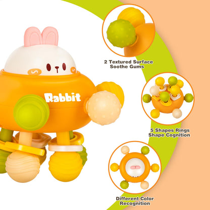 Baby Montessori Sensory Toys for 0-6 6-12 Months, Baby Teether Teething Toys for Babies 0 3 6 9 12 18 Months, Newborn Infant Learning Developmental Toys Gifts for 1 2 Year Old Boys Girls