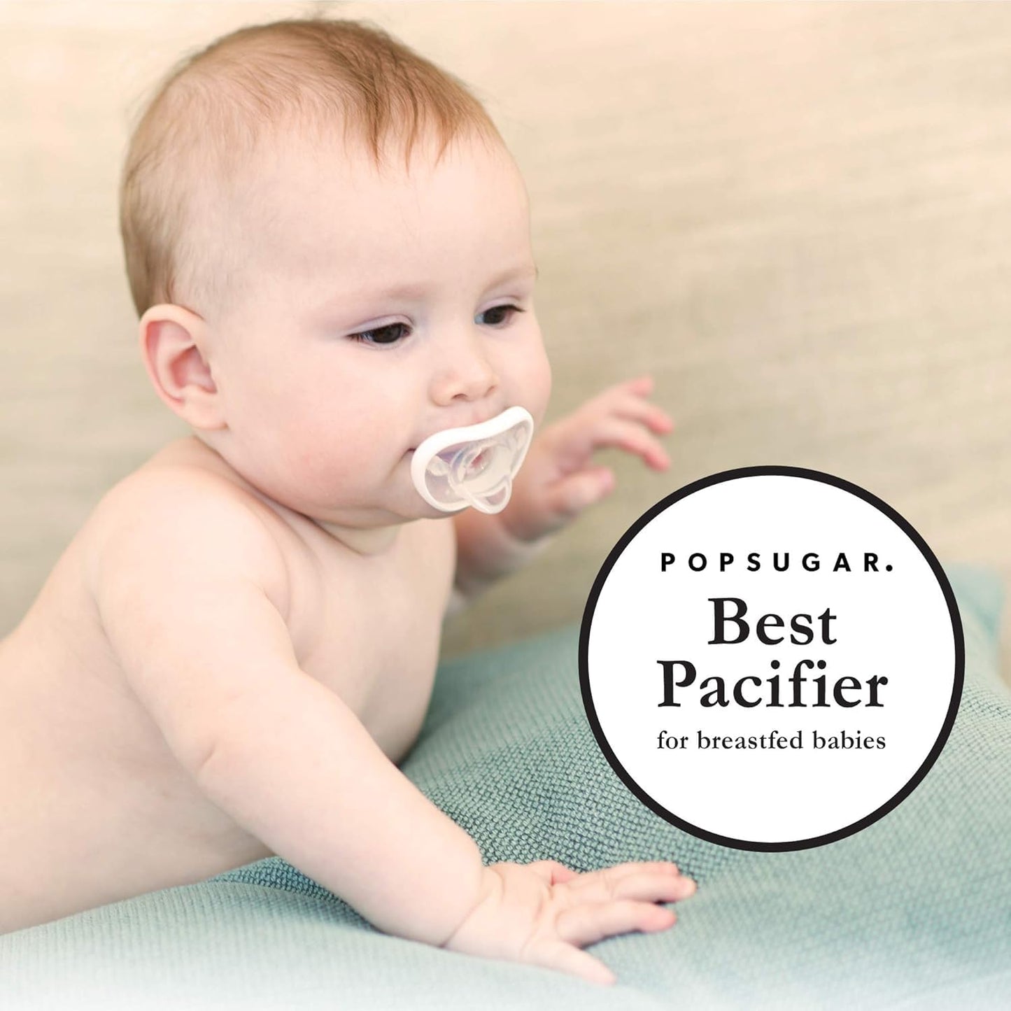 Nanobebe Active Baby Pacifiers 4-36 Months - Orthodontic, Lightweight and Vented, Curves Comfortably with Face Contour, 100% Silicone - BPA Free, Perfect Baby Registry Gift 4pk, White/Pink