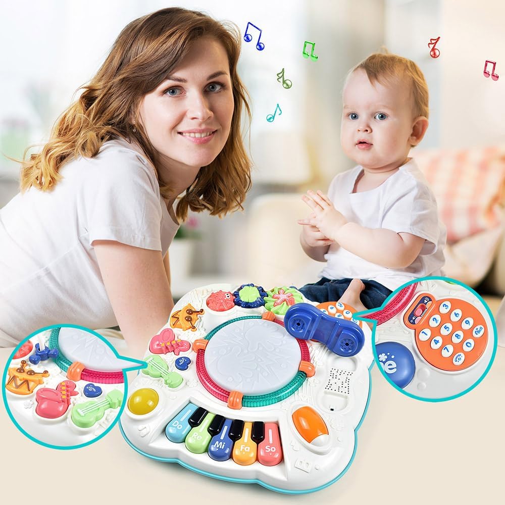 Baby Toy- Engaging Baby Musical Toys for 6 12 18 Months Old- Safe, Sturdy, and Fun (11.8 x 11.8 x 12.2 inches)