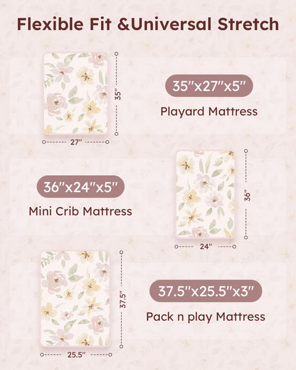 Unnivoll Baby Crib Sheets for Boys Girls, 28x52x8in Fitted Crib Sheet Neutral 3 Pack for Standard Crib and Toddler Mattress, Breathable Soft Microfiber Baby Sheet Blue Gray Planet