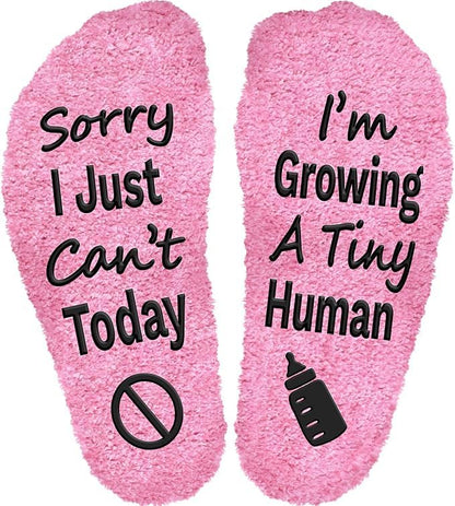 Sorry I Cant Today I'm Growing A Tiny Human Socks, Pregnancy Socks Funny For Mom To Be, Mother To Be Gifts For New, Gifts For Pregnant Daughter, Birthday For Expecting Moms, First Time Moms