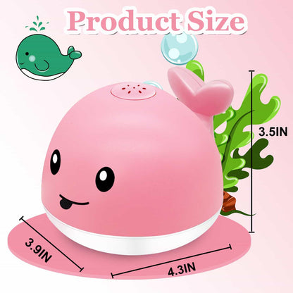 Toddla Whale Bath Toy Sprinkler - Water Pool Toys for Toddlers 1-3, Light Up Floating Baby Bath Toys, Birthday Gift for 1 2 3 4 5 Year Old Boys Girls,, Water Sensory Toys for Kids
