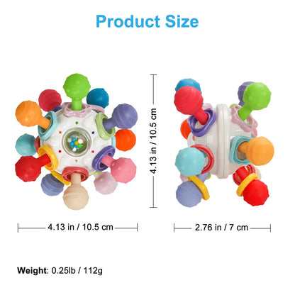 Baby Montessori Sensory Toys for 0-6 6-12 Months, Baby Teether Teething Toys for Babies 0 3 6 9 12 18 Months, Newborn Infant Learning Developmental Toys Gifts for 1 2 Year Old Boys Girls