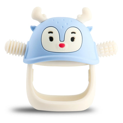 Smily Mia Penguin Teethers, Silicone TeethingToys for Babies 0-6Months, Baby Teethers for 3-6Months, Hand Teether for Infants, Teething/Teether Pacifiers for Infants, Light Purple