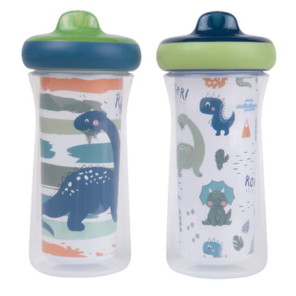 The First Years Disney Minnie Mouse Insulated Sippy Cups - Insulated Toddler Cups with Bite-Resistant Hard Spout - 9 Ounces - 2 Count